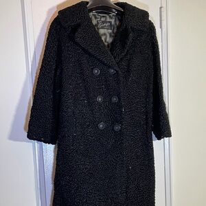 Vintage 1960s Double-Breasted Persian Lamb’s Wool Coat